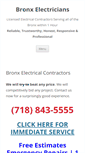 Mobile Screenshot of bronx-electricians.com